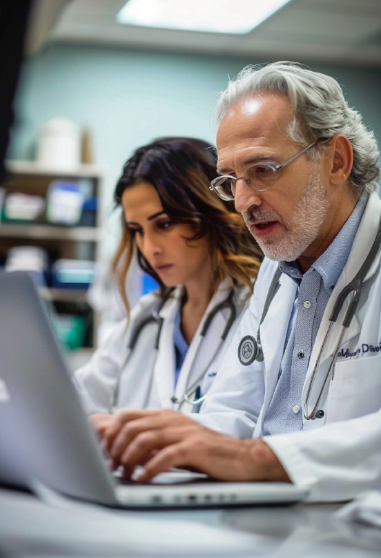 doctors using laptop doctors using laptop